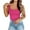 Hot Pink, variant on Beach Vacation Clothes for Women Customize Tops for Women Casual Tight Tops Camisole Elderly Busty Top Breastfeeding Top Cute Women's Crop Bodysuit Shelf Bra Womens plus Cut Out Brown M