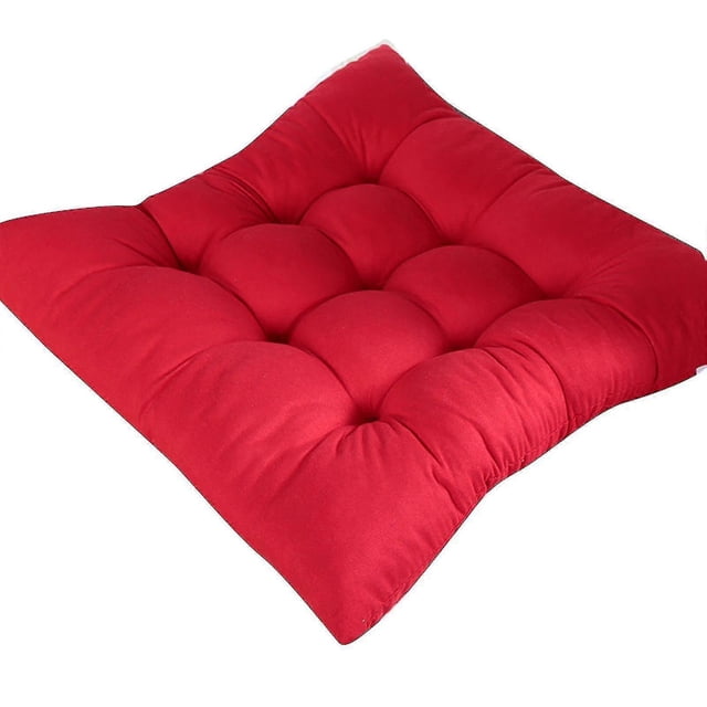 Cojín cuadrado para silla, antideslizante, cómodo y cálido, para el suelo, para el hogar, color azul oscuro