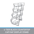 thumbnail image 2 of SSWBasics 4-Tier Black Countertop Hat Display Stand for Baseball Caps - Sleek and Sturdy Hat Display Rack for Retail  Home  Vendor Shows - Stylish Organization for Ball Caps, 2 of 5