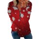 thumbnail image 1 of Camisas Navideñas Para Mujer Tops de Manga Larga Moda Con Cuello en V Blusa Suelta Con Estampado de Otoño Odeerbi ODB198430, 1 of 5