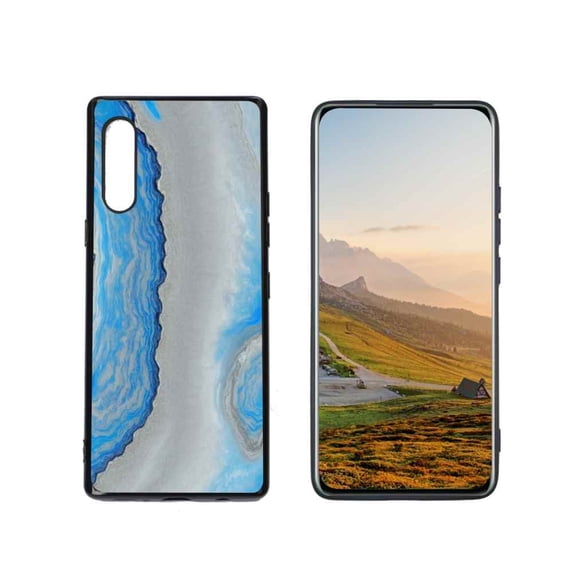 Blue-Marble-79 Phone Case, Degined for LG Velvet 4G Case Men Women, Flexible Silicone Shockproof Case for LG Velvet 4G