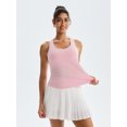 thumbnail image 4 of RUNNING GIRL Women’s Open Back Workout Tank Top Sleeveless Athletic Tennis Shirt Yoga Running Top Sportswear, 4 of 7
