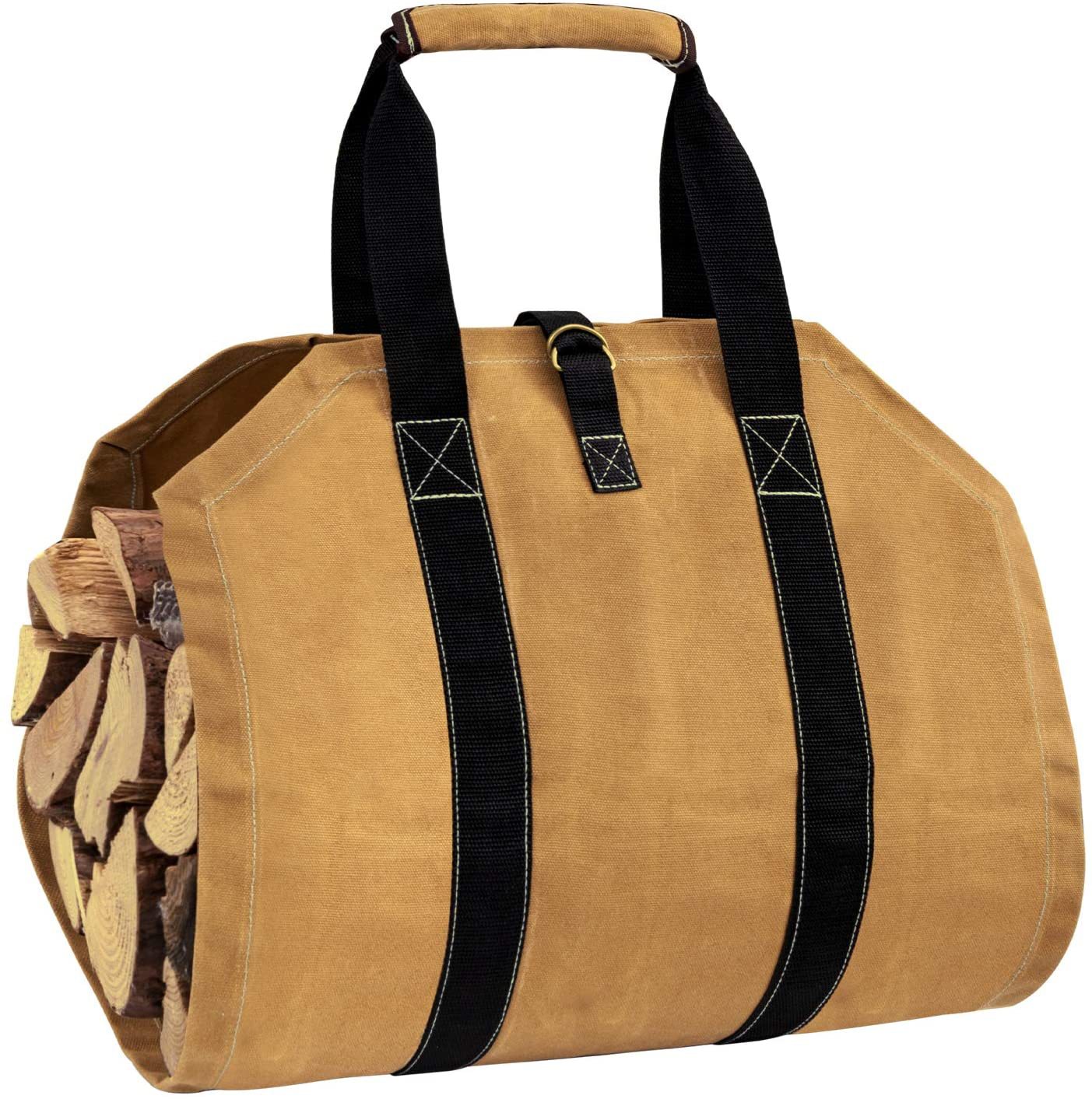 TILIYHELLO Canvas Log Bag Fireplace Firewood Storage Bag Large Capacity Outdoor Log Holder Waxed Wood Log Holder with Handles Sturdy Wooden Carry Bag (90x45CM) | Walmart Canada TILIYHELLO Canvas Log Bag Fireplace Firewood Storage Bag Large Capacity Outdoor Log Holder Waxed Wood Log Holder with Handles Sturdy Wooden Carry Bag (90x45CM) | Walmart Canada