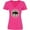 Cyber Pink, variant on Inktastic Buffalo Cute Western Pattern Women's V-Neck T-Shirt