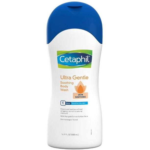 Cetaphil Ultra Gentle Body Wash, Skin Soothing, 16.9 oz (Pack of 2