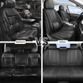 thumbnail image 7 of Car Seat Covers Full Set Fit for Honda Civic 2000-2026, Premium Faux Leather Seat Protectors with Lumbar Support, Breathable, Waterproof & Anti-Slip Full Wrapping Edge Seat Covers (Black, Full Set), 7 of 7