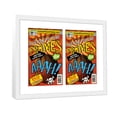 thumbnail image 2 of White Comic Book Frame with White Mat - 2 Openings to Display 2 7.25"x10.5" Bronze Age Comic, 2 of 8