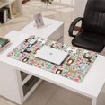 thumbnail image 3 of Long Mouse Pads for Desk,Cute Pitbull Terriers Dog and Flower Desk Mats on Top Of Desks, Desk Mouse Pad Extra Large with 3mm Non-Slip Base and Stitched Edge for Gaming,Office,Work,Home 31.5"x15.7", 3 of 6