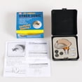 thumbnail image 3 of Audífonos ajustables de plástico Super Mini, amplificador de sonido de la oreja, Kit de audífono con gancho para el cuidado del oído, JZ-1088A, 3 of 4