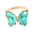 thumbnail image 3 of Bague Transparente Couleur Papillon pour Femme Ins Filet Rouge Mode Fille, 3 of 8