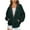 Green, variant on Zip Up Hoodies for Womens Pullover Plus Size Fashion Winter Warm And Fleece Heavy Printed Hooded Jacket With Zipper Double Pockets