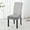 Gray, variant on Dining Chair Seat Covers - Stretch Jacquard Kitchen Chair Covers Washable, Removable Dining Room Chair Slipcover Seat Protector Covers
