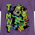 thumbnail image 3 of Teenage Mutant Ninja Turtles  - Skateboards  - Toddler & Youth Girls Short Sleeve Graphic T-Shirt, 3 of 5