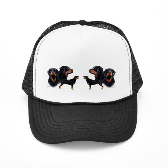 CafePress - Rottweiler Multi Mug - Adjustable Unisex Printed Trucker Hat with Mesh Back