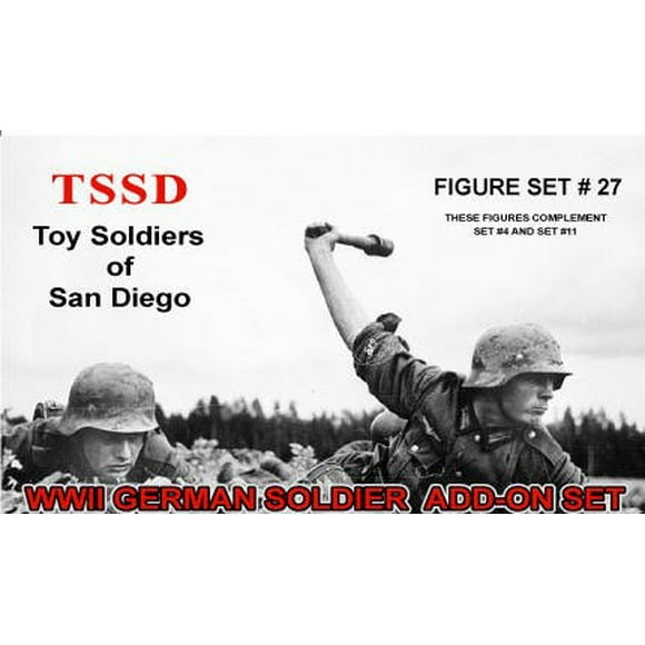 1/32 WWII German Soldiers Add-On Figure Playset (8)