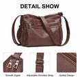 thumbnail image 5 of GAEKEAO Crossbody Bags for Women Floral Travel Crossbody Purses Leather Handbags Medium Shoulder bag with Adjustable Strap, 5 of 7