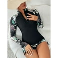 thumbnail image 4 of Sociala Two Piece Rash Guard for Womens Long Sleeve Swimsuits Sets UV UPF 50+ Swim Shirt with Boyshort Bottom, 4 of 5