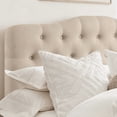 thumbnail image 6 of Adjustable Heigh Headboard with Linen Upholstery and Button Tufting for Bedroom,King,Natural Linen, 6 of 10