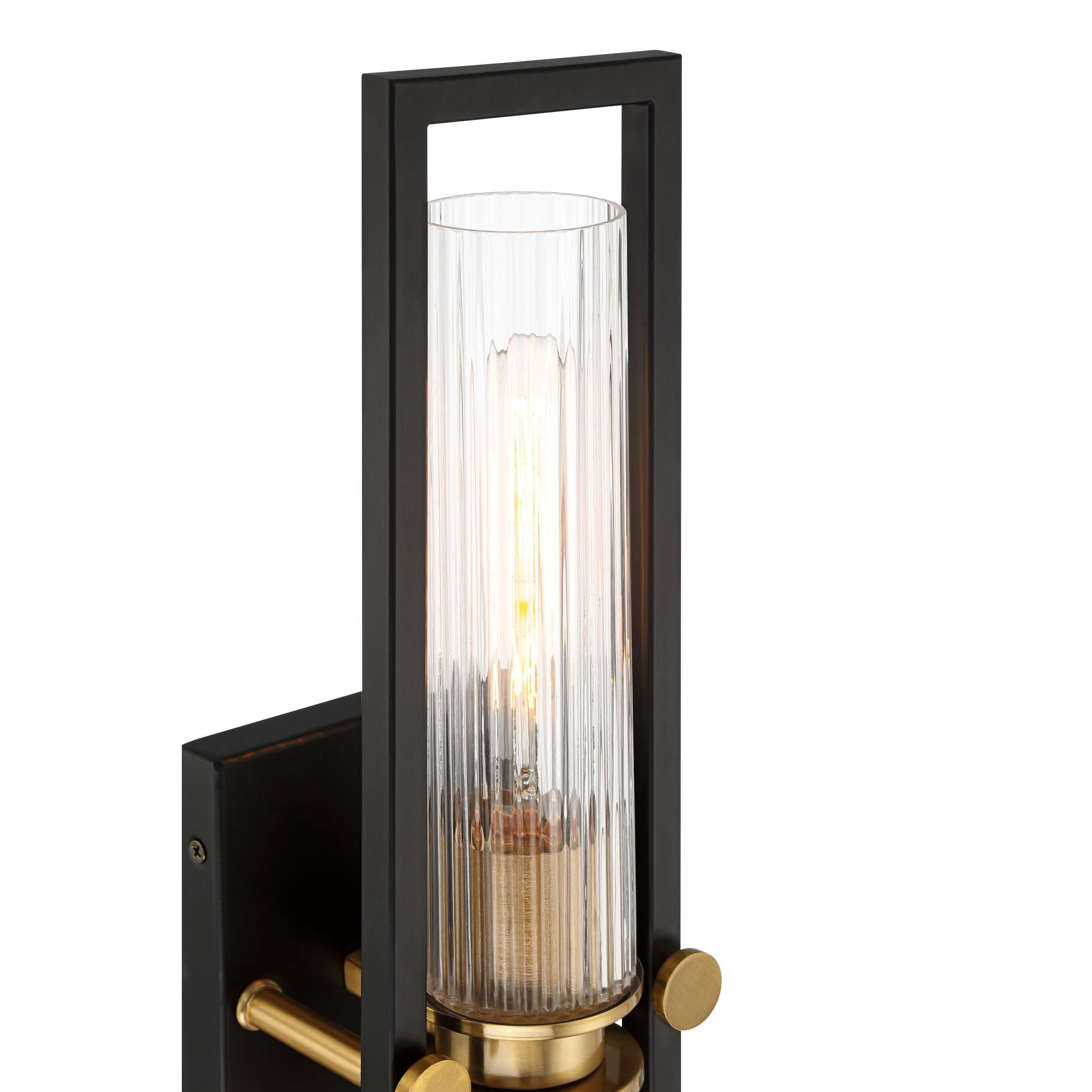 Stiffel Ramos 24" High Modern 2 Light Wall Sconce Light Lamp Fixture Mount Bathroom Bedroom Hardwired Matte Black Antique Brass