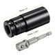 thumbnail image 2 of Juego de accesorios de enchufe Uxcell, adaptador de impacto de enchufe profundo de 24 mm con vástago hexagonal de 1/4" y transmisión de 1/2", 2 of 5
