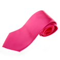 thumbnail image 1 of TopTie Cravate Unisexe Couleur Unie Rouge Rose Cravate Régulière, 1 of 7