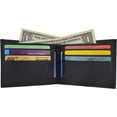 thumbnail image 2 of Marshal Genuine Lambskin Soft Leather Bifold Men's Wallet with inner Zipper, 2 of 8