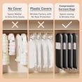 thumbnail image 4 of Garment Bags for Hanging Clothes - Compression Suit Bag Travel with Handles Window, Washable Carry Clothing Storage Cover for Dress, Coats, Down Jacket, Shirts, 4 of 4
