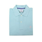 New Brooks Brothers Men's Slim Fit Performance Pique Polo Shirt Celeste Blue (Small)