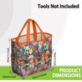 thumbnail image 3 of Garden Tool Bag,Pioneer Flower Floral Print Pattern Garden Tool Organizer,Garden Gifts,Waterproof Multi-Pocket Garden Tool Storage 11.8x5.5x11.4 Inch(Tools NOT Included), 3 of 6