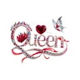 thumbnail image 2 of [Butterfly T-Shirt] Breathable Women's "Queen" Butterfly Graphic T-Shirt | Casual Crew Neck Short Sleeve Top - Machine Washable, Perfect for All Seasons, 2 of 7