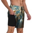 thumbnail image 2 of Balery Delicate White Daisy Jars Bañador para hombre, shorts de playa de secado rápido con entrepierna y forro de compresión-3X-Large, 2 of 6