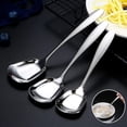 thumbnail image 3 of Fnochy Buffet Serving Spoon, Heavy Duty Square head Spoon, 6 inches Stainless Steel Serving Spoon Pack of 1, Silver - S, 3 of 9