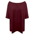 thumbnail image 6 of Tees Tops For Women T-Shirts Solid Off Shoulder Cropped Slim Going Out Fall Outfits Fashion Clothes 2025, 6 of 6