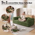 thumbnail image 3 of DILORA Convertible Sleeper Sofa Bed,Compressed Floor Boneless Couch,Modular Modern Corduroy Sofa for Living Room Bedroom,Easy Assembly(Green)78.8'', 3 of 9