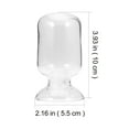 thumbnail image 4 of KALLORY Glass Cloche Shaped Matches Holder Clear 1Pack, 4 of 10