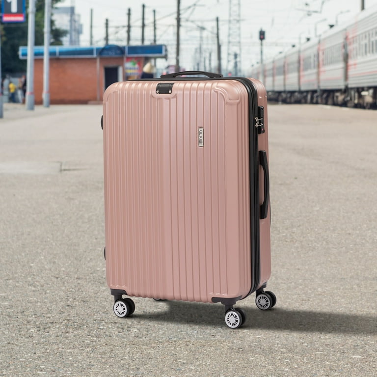 rose gold rimowa luggage