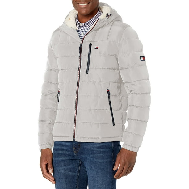 Chaqueta Tommy Hilfiger para hombre, de peso medio, con forro sherpa Ice Tech