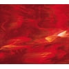 OCEANSIDE STAINED/FUSING GLASS SHEETS - RED/WHITE FUSIBLE (Small 8" x 12")