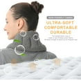 thumbnail image 2 of UNCN Heating Pad for Neck, Shoulders & Back, 33x5.9 inches, Microwavable Moist Heat Pack, Portable, Grey, 2 of 7