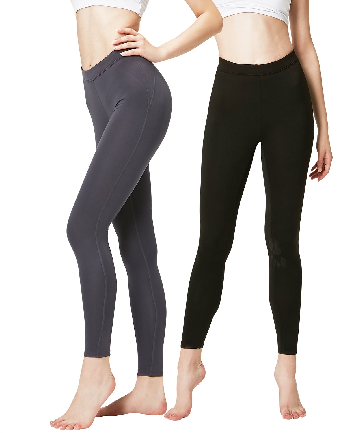 DEVOPS Women's 2 Pack Thermal Long Johns Underwear Leggings Pants