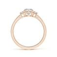 thumbnail image 2 of ANGARA Natural 0.63 Ct. Diamond Classic Engagement Ring in 14K Rose Gold for Women (Ring Size: 3), 2 of 10