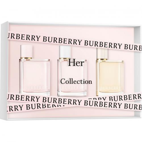 BURBERRY HER 3 X 5 ML MINI SET: HER EDP and BLOSSOM EDT and LONDON DREAM EDP  