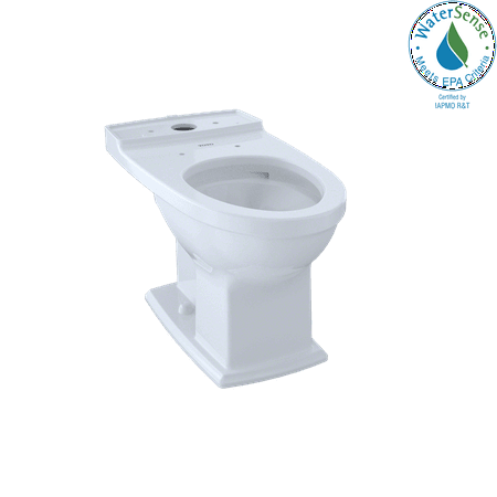 TOTO CT494CEFG#01 Connelly Universal Height Elongated Toilet Bowl with CeFiONtect