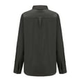 thumbnail image 3 of SSLR Oversized Button Down Shirts for Women Long Sleeve Dress Shirts High Low Causal, 3 of 8