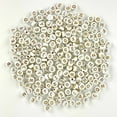 thumbnail image 4 of (3 pack) Hello Hobby White Plastic 9mm Metallic Letter Beads for Bracelets, Unisex Children & Adults, Jewelry Making, 300 Pieces, 4 of 9