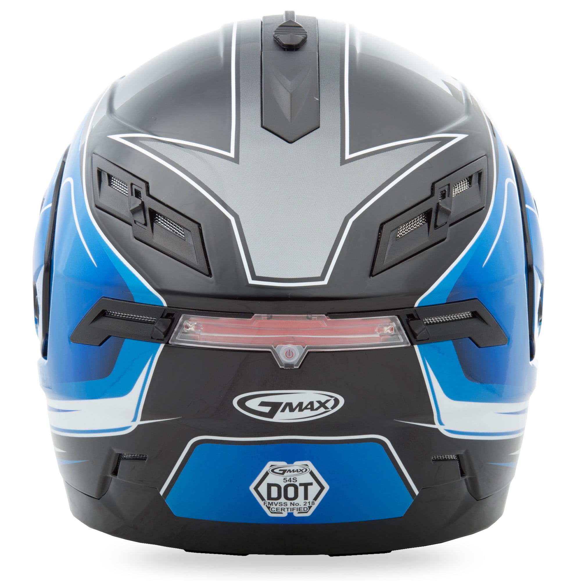 GMAX GM54S MODULAR HELMET TERRAIN BLACK/BLUE 2X