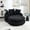 Black, variant on 70" Oversized Oval Upholstered Bean Bag Sofa with Pillows,  Chenille Fabric Bean Bag Sofa with Wrap Around Backrest, Modern Comfy Cloud Couch for Living Room Apartment, Black