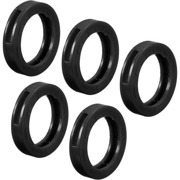 Key Cap Cover Rings, 10Pcs 24mm Keys Identifier Coding Tags Silicone Sleeve for Office House Apartment Black