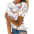 thumbnail image 3 of Womens Country Graphic Tees Vintage Trendy Women Blouses for Work Short Sleeve Women Clothing Tops, 3 of 5