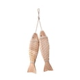 thumbnail image 5 of kowaku Wooden Wall Sculpture Moderns Mediterranean Decorative Beach Theme Wall Hanging Ornament Wood Sculpture Bedroom 31.5x7.5cm, 5 of 9